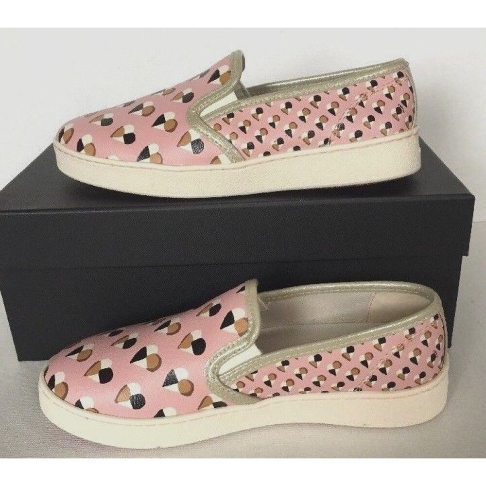 New Coach Style C117 FG2113 Slip on Heart Print Women's Shoes Size 6 B Blush - Picture 3 of 8